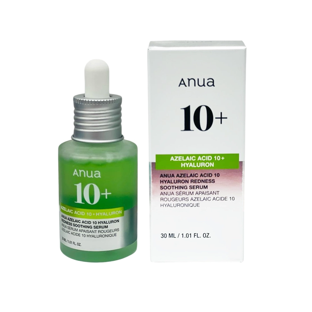 سرم تسکین دهنده و آبرسان آزلائیک اسید 10% و هیالورون آنوا مدل Anua Azelaic Acid 10+ Hyaluron Redness Soothing Serum