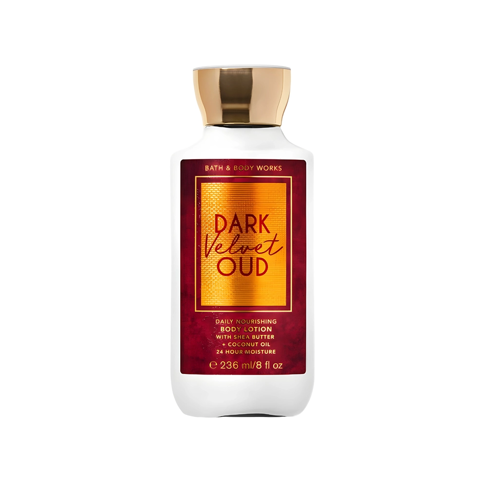 لوسیون بدن مغذی روزانه دارک ولوت عود بث اند بادی ورکس مدل Bath & Body Works Dark Velvet Oud Daily Nourishing Body Lotion