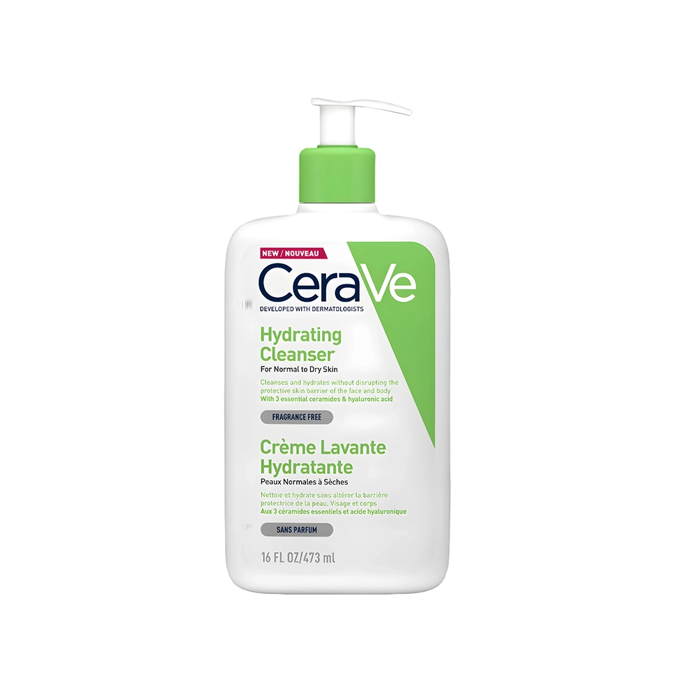 فوم شستشوی صورت مناسب برای پوست نرمال و خشک سراوی مدل Cerave Hydrating Cleanser For Normal To Dry Skin