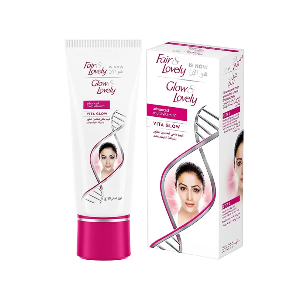 کرم دوچهره عربی ضد لک و سفیدکننده فير لاولی مدل Fair & Lovely Multi Vitamin Facial Cream