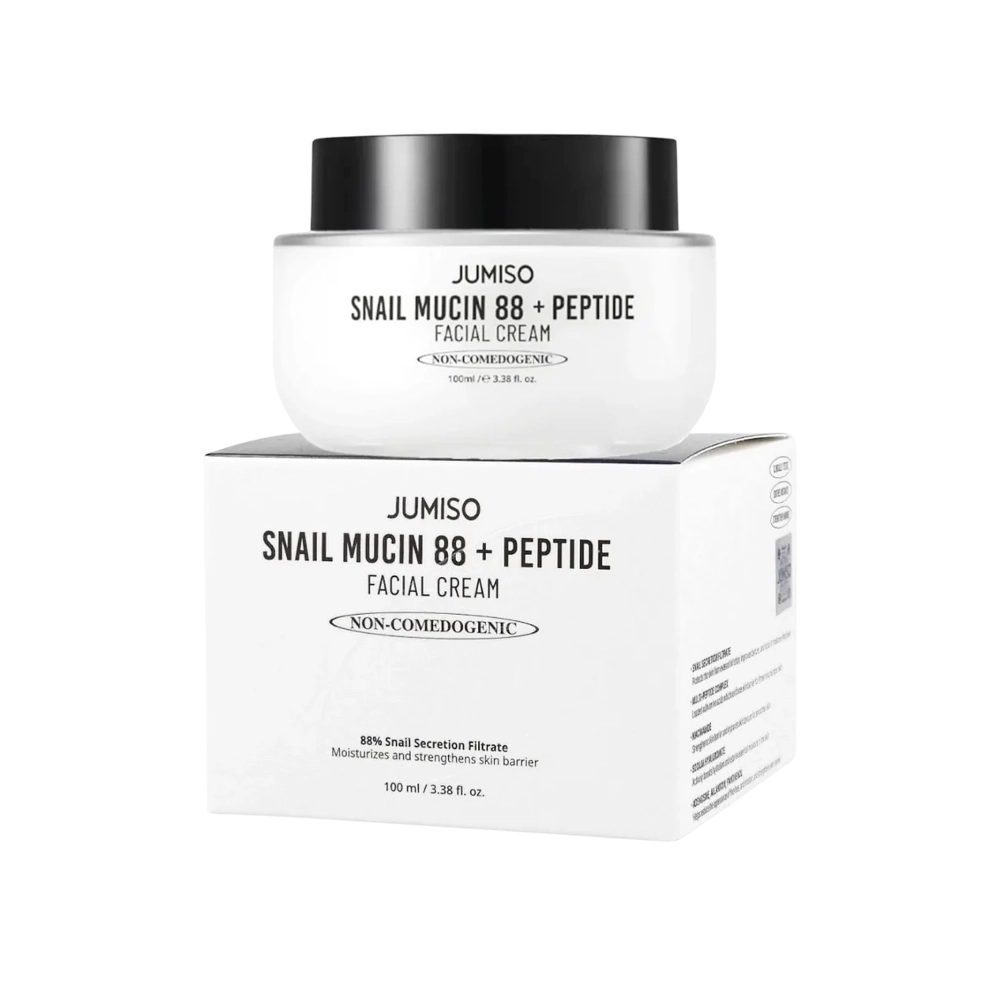 کرم مرطوب کننده و آبرسان اسنس حلزون و پپتاید جومیسو مدل Jumiso Snail Mucin 88 + Peptide Facial Cream