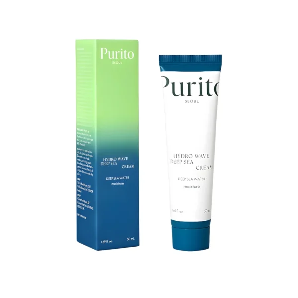 کرم آبرسان و مرطوب کننده آب دریا هیدرو ویو پیوریتو مدل Purito Seoul Hydro Wave Deep Sea Cream